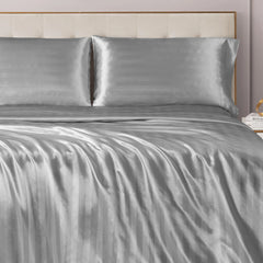 Damask Stripe Satin Sheet Set