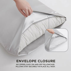 Solid Satin Pillow Case Set