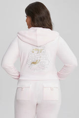 Plus-Size Thirty Flirty and Juicy Velour Hoodie