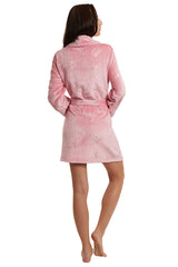 Shawl Collar Plush Robe