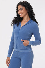 Big Bling Towel Terry Zip Hoodie