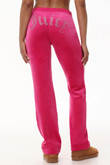 Custom Zodiac OG Big Bling Velour Track Pants