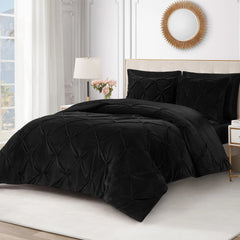 Kiss Pleat Micromink Comforter Set
