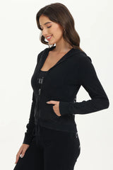 Big Bling Towel Terry Zip Hoodie