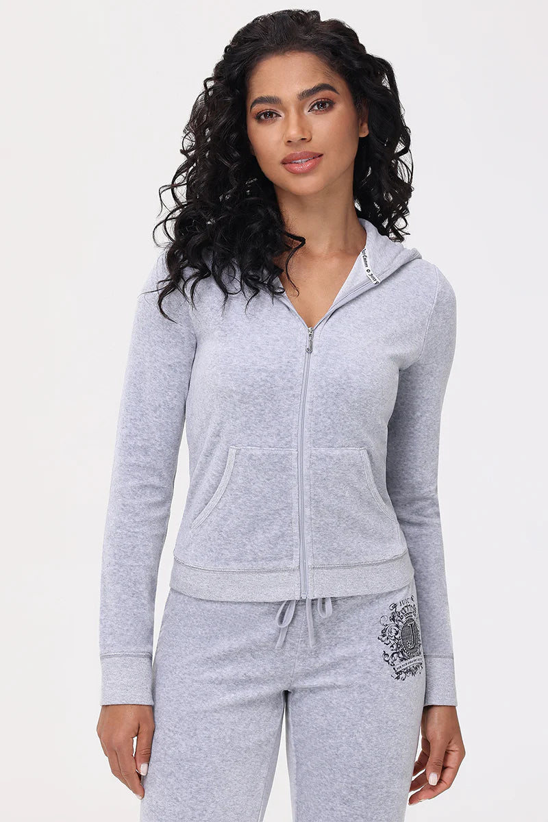 Heritage Graphic Cotton Velour Hoodie