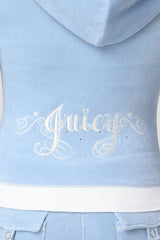 Sweetheart Cotton Velour Hoodie