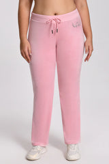 Plus-Size Angel Couture Big Bing Velour Track Pants