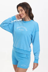 French Terry Embroidered Crewneck