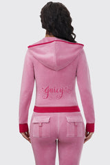 Sweetheart Cotton Velour Hoodie