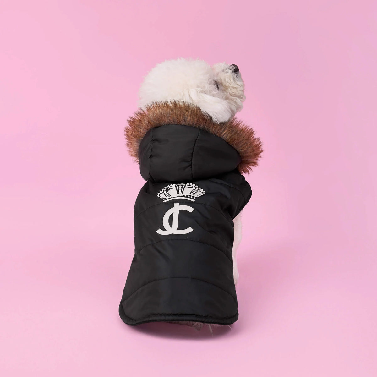 Pet Faux Fur Hooded Jacket
