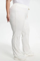 Plus-Size Ombre Big Bling Velour Track Pants