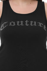 Plus-Size Big Bling Couture Tank Top