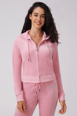 Angel Couture Big Bling Velour Hoodie