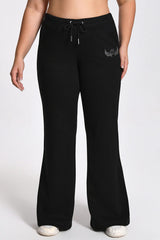 Plus-Size Angel Couture Wide Leg Fleece Pants
