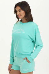 French Terry Embroidered Crewneck