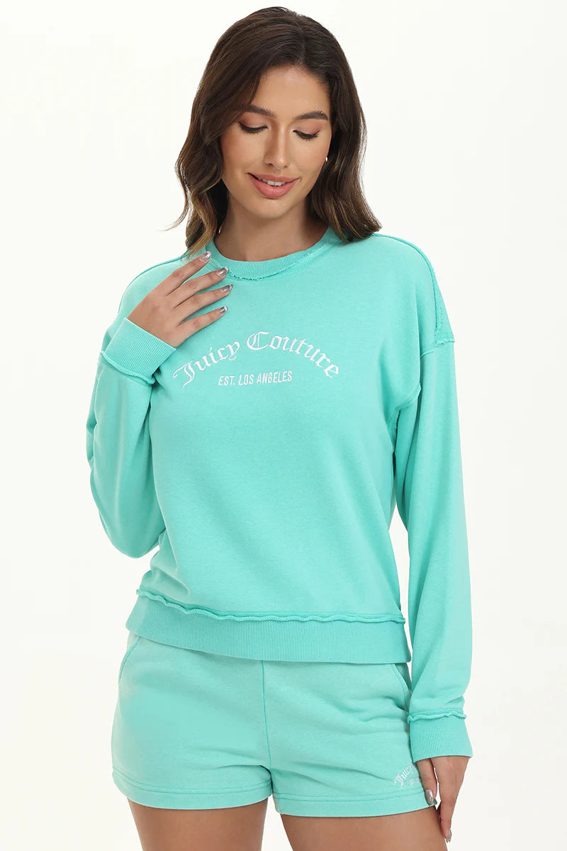 French Terry Embroidered Crewneck