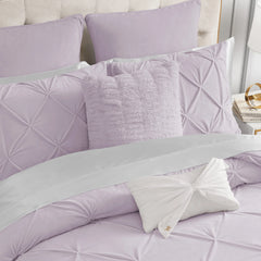 Pleated Faux Fur Decorative Pillow