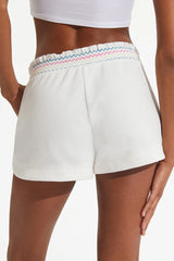 Retro Cotton Velour Shorts