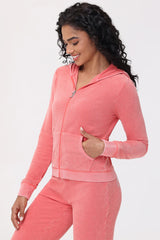 Big Bling Towel Terry Zip Hoodie