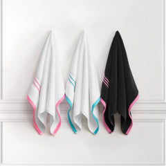 Neon Border Bath Towel Set
