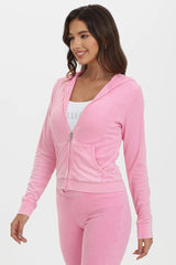 Big Bling Towel Terry Zip Hoodie