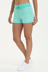 French Terry Embroidered Shorts