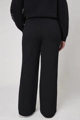 Plus-Size Roses Wide Leg Track Pants