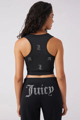 Angel Couture All Over Small Bling Crop Tank